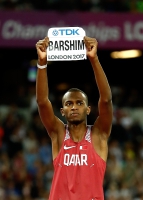 IAAF WORLD CHAMPIONSHIPS LONDON 2017. High jump World Champion 2017. Mutaz Essa BARSHIM, QAT