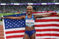 THE MATCH EUROPE & USA. 200 Metres Winner is BRITTANY BROWN