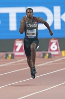 IAAF WORLD ATHLETICS CHAMPIONSHIPS, DOHA 2019. Day 2. 100m. Semi-Final. Aaron BROWN, CAN