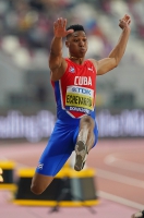 IAAF WORLD ATHLETICS CHAMPIONSHIPS, DOHA 2019. Day 2. LONG JUMP MEN WORLD BRONZE. Juan Miguel ECHEVARRÍA, CUB
