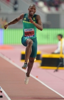 IAAF WORLD ATHLETICS CHAMPIONSHIPS, DOHA 2019. Day 2. LONG JUMP MEN FINAL. Luvo MANYONGA, RSA