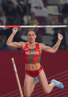 IAAF WORLD ATHLETICS CHAMPIONSHIPS, DOHA 2019. Day 3. POLE VAULT WOMEN. FINAL. Iryna ZHUK, BLR