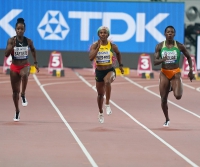 IAAF WORLD ATHLETICS CHAMPIONSHIPS, DOHA 2019. Day 3. 100 METRES WOMEN. SEMI-FINAL. Shelly-Ann FRASER-PRYCE, JAM