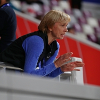 IAAF WORLD ATHLETICS CHAMPIONSHIPS, DOHA 2019. Day 3/ Svetlana Abramova. Sidorova s Coach