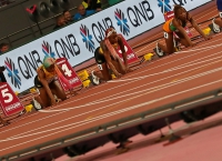 IAAF WORLD ATHLETICS CHAMPIONSHIPS, DOHA 2019. Day 3. 100 METRES WOMEN. FINAL. Champion is Shelly-Ann FRASER-PRYCE, JAM
