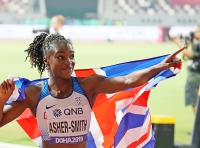 IAAF WORLD ATHLETICS CHAMPIONSHIPS, DOHA 2019. Day 3. 100 METRES WOMEN. FINAL. Dina ASHER-SMITH, GBR