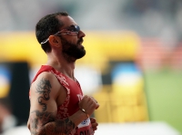 IAAF WORLD ATHLETICS CHAMPIONSHIPS, DOHA 2019. Day 4. 200 Metres. Semi-Final. Ramil GULIYEV, TUR