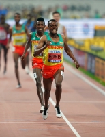 IAAF WORLD ATHLETICS CHAMPIONSHIPS, DOHA 2019. Day 4. 5000 Metres. Final. Winner is Muktar EDRIS, ETH