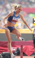 IAAF WORLD ATHLETICS CHAMPIONSHIPS, DOHA 2019. Day 4. 3000 Metres Steeplechase. Final. Silver is Emma COBURN, USA