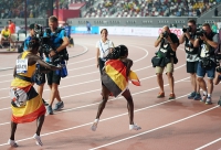 IAAF WORLD ATHLETICS CHAMPIONSHIPS, DOHA 2019. Day 4. 800 Metres Champion is Halimah NAKAAYI, UGA 