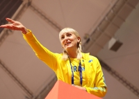 IAAF WORLD ATHLETICS CHAMPIONSHIPS, DOHA 2019. Day 4. High Jump Silver Yaroslava MAHUCHIKH, UKR Coach