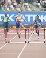 IAAF WORLD ATHLETICS CHAMPIONSHIPS, DOHA 2019. Day 4. 400 Metres Hurdles World Champion. Karsten WARHOLM, NOR