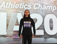 IAAF WORLD ATHLETICS CHAMPIONSHIPS, DOHA 2019. Day 5. Medal Ceremony. High Jump winner is Mariya LASITSKENE, AHA