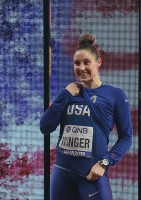 IAAF WORLD ATHLETICS CHAMPIONSHIPS, DOHA 2019. Day 5. Javelin Throw Final. Kara WINGER, USA