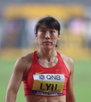 IAAF WORLD ATHLETICS CHAMPIONSHIPS, DOHA 2019. Day 5. Javelin Throw. Bronza is Huihui LYU, CHN