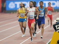 IAAF WORLD ATHLETICS CHAMPIONSHIPS, DOHA 2019. Day 5. 1500 Metres Final. Wesley VÁZQUEZ, BIH