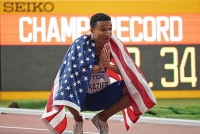IAAF WORLD ATHLETICS CHAMPIONSHIPS, DOHA 2019. Day 5.800 Metres. Final. Champion is Donavan BRAZIER, USA