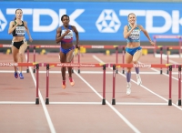 IAAF WORLD ATHLETICS CHAMPIONSHIPS, DOHA 2019. Day 6. 400 Metres Hurdles. Semi-Final. Anna RYZHYKOVA, UKR