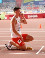 IAAF WORLD ATHLETICS CHAMPIONSHIPS, DOHA 2019. Day 6. 400 Metres. Decathlon. Paweł WIESIOŁEK, POL
