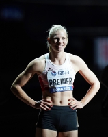 IAAF WORLD ATHLETICS CHAMPIONSHIPS, DOHA 2019. Day 7. Heptathlon. Bronze medallist Verena PREINER, AUT