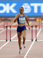 IAAF WORLD ATHLETICS CHAMPIONSHIPS, DOHA 2019. Day 8. 400 Metres Hurdles World Silver is Sydney MCLAUGHLIN, USA