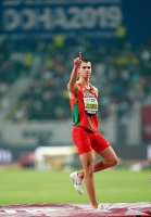 IAAF WORLD ATHLETICS CHAMPIONSHIPS, DOHA 2019. Day 8. High Jump. Maksim NEDASEKAU, BLR