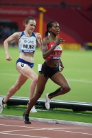 IAAF WORLD ATHLETICS CHAMPIONSHIPS, DOHA 2019. Day 9. 1500 Metres Silver World Medallist is Faith KIPYEGON, KEN