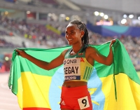 IAAF WORLD ATHLETICS CHAMPIONSHIPS, DOHA 2019. Day 9. 1500 Metres Bronza World Medallist is Gudaf TSEGAY, ETH
