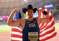 IAAF WORLD ATHLETICS CHAMPIONSHIPS, DOHA 2019. Day 9. Shot Put Silver World Medallist is Ryan CROUSER, USA