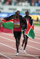 IAAF WORLD ATHLETICS CHAMPIONSHIPS, DOHA 2019. Day 10. 1500 Metres World Champion is Timothy CHERUIYOT, KEN