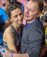 Mariya Lasitskene. World Champion 2019. With husband