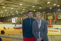 Mikhail Akimenko. With first coach Galina Filatova
