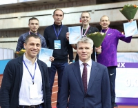 Yuriy Borzakovskiy. With Pavel Kolobkov. Russian Indoor Championships 2019