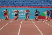Russian Championships 2021, Cheboksary. Day 1. 100 Metres. Yevgeniy Kharin, Sergey Zhelobayev, Mikhail Idrisov