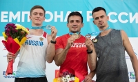 Russian Championships 2021, Cheboksary. Day 2. 100 m Russian Champion Igor Obraztsov. Silver- Vladislav Doronin. Bronza - Yaroslav Tkalich